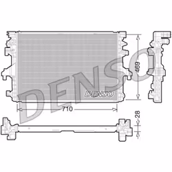 Indice: DRM32038. Larghezza della rete [mm]: 469. Lunghezza della rete [mm]: 710. Materiale: Alluminio, Plastica. Numero del  ...