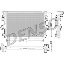 Radiatore, raffreddamento motore DENSO DRM32038