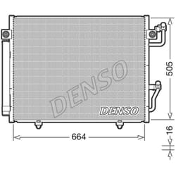 Condensatore, impianto di climatizzazione DENSO DCN45005