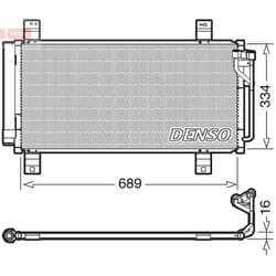 Condensatore, impianto di climatizzazione DENSO DCN44008
