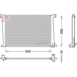 Radiatore DENSO DRM05007