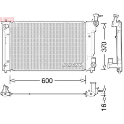 Radiatore, raffreddamento motore DENSO DRM50094