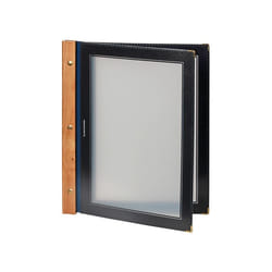 Securit MC-WRA4-BU A4 Metallo, Plastica, Legno Blu