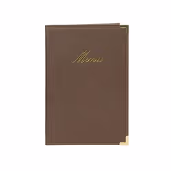 Securit MC-CRA5-BR, A5, Metallo, Plastica Poliuretanica PU, Marrone, Opaco, Laccato, Plastica, Angoli arrotondati