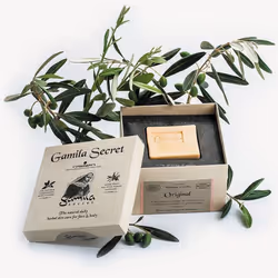 Gamila Secret Original Sapone 115g, Pelle, Saponetta, Detergente, Idratante, Nutriente, Quadrato, Olio di oliva, Sodium Oliva ...