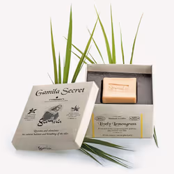 Gamila Secret Lively Lemongrass Sapone 115g, Pelle, Saponetta, Detergente, Idratante, Riequilibrio, Rinfrescante, Quadrato, L ...
