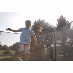 EXIT Silhouette ground trampoline ø244cm with safety net - black Esterno Rotondo Molla elicoidale Trampolino interrato - Vista aggiuntiva 8