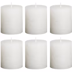 Sia che vogliare concedervi un pò di romanticismo o creare un'atmosfera rilassante. Queste candele rustiche di tipo moccolo d ...