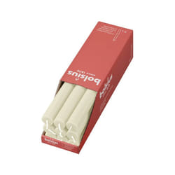 Bolsius - Rustik Candele a bastoncino – Avorio – Set di 9 pezzi – Lunghezza durata 13 ore – Non profumate – Cera vegetale naturale – Senza