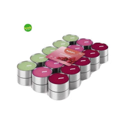 Candele Tealight fragranza Cranberry 30 pezzi colori assortiti