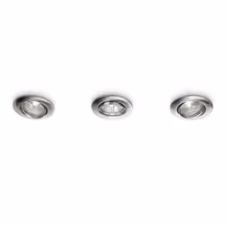 Philips SMARTSPOT Spot da incasso 667201716, Faretto da incasso, GU10, 3 lampadina(e), Alogena, 2800 K, Cromo