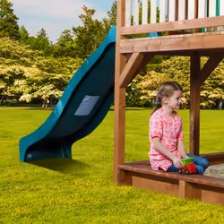 AXI Classic Liam Playhouse with Double Swing Brown/green - Green Slide - Vista aggiuntiva 8