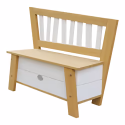 AXI Crooked Corky Storage Bench Brown/white Panca porta giocattoli Libera installazione Marrone, Bianco