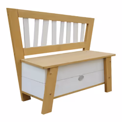 AXI Crooked Corky Storage Bench Brown/white Panca porta giocattoli Libera installazione Marrone, Bianco