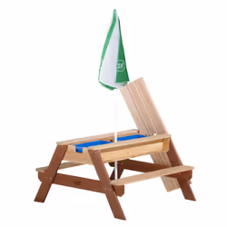 AXI Nick Sand & Water Picnic Table Brown with Umbrella Tavolo per sabbia e acqua - Vista aggiuntiva 6