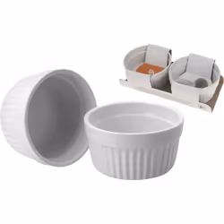 Koopman International BV Q51900090, Pirofila a forma di pirottino, Rotondo, Bianco, 2 pz, 8 cm, 46 mm