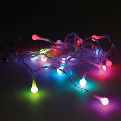 Guarland batterie 20 led rgb sferico 2.3m