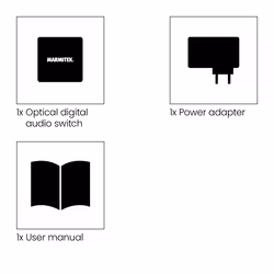 Marmitek Connect TS21 - Switch audio - 2 ingressi / 1 uscita - Toslink - Vista aggiuntiva 7