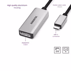 Marmitek Connect USB C a DisplayPort - Adattatore USB-C a DisplayPort - Vista aggiuntiva 7