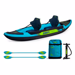 Jobe Croft, Kayak gonfiabile, 2 persona(e), Nero, Blu, Verde, Fibra di vetro, Nylon, Poliestere, Cloruro di polivinile (PVC), ...