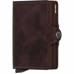 Secrid Twinwallet Vintage, Portafoglio, Cioccolato, Vera pelle, 70 mm, 25 mm, 102 mm