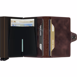Secrid Twinwallet Vintage Portafoglio Cioccolato Vera pelle