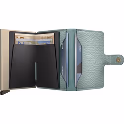 Secrid Miniwallet Portafoglio Colore acqua Vera pelle