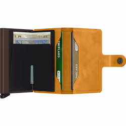 Secrid Miniwallet Portafoglio Ocra Pelle