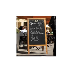 Securit - vermes lavagna teak a cavalletto 68x120cm sandwich