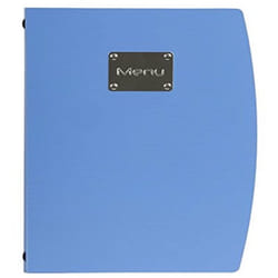 Menu Rio A4 con doppio inserto - Blu - Securit