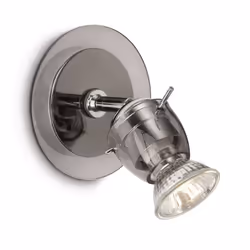Philips myLiving Spot 555903016, Superficie, Rotondo, 1 lampadina(e), GU10, 2800 K, Nero