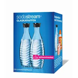 Pack da 2 bottiglie sodastream in vetro 0,75 l