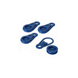 EDM - Set di 6 clip di plastica blu per teloni e tele - Bleu