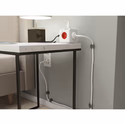 Allocacoc PowerCube prolunghe e multiple 1,5 m 5 presa(e) AC Interno Rosso, Bianco