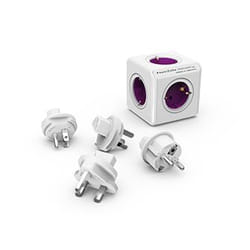 Allocacoc PowerCube ReWirable prolunghe e multiple 5 presa(e) AC Interno Viola