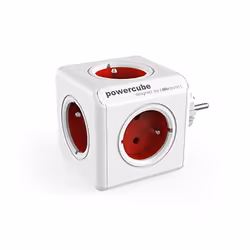 Allocacoc PowerCube Original Type E, Interno, Tipo E, Rosso, CE, 5 presa(e) AC, 16 A