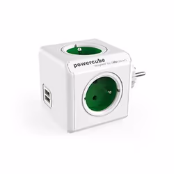 Allocacoc PowerCube Original USB Type E, Interno, Tipo E, Blu, CE, 4 presa(e) AC, 16 A