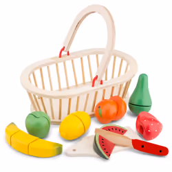 New Classic Toys Cutting Meal - Fruit Basket, 2 anno/i