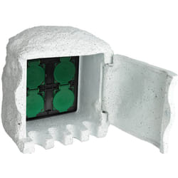 Presa Elettrica da Esterno 4 Spine Resina Impermeabile vari colori colore : bianco