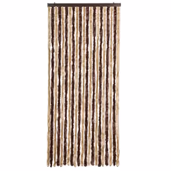 vidaXL Zanzariera Beige e Marrone Chiaro 90x220cm Ciniglia - Vista aggiuntiva 3
