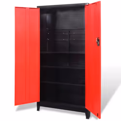 VidaXL 20158 rack Rack indipendenti Nero, Rosso - Vista aggiuntiva 2