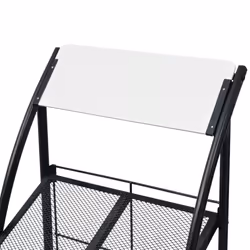VidaXL 30099 portariviste Nero, Bianco - Vista aggiuntiva 4