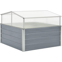 Serra in Acciaio Zincato con Bordi Piegati 100x100x77 cm vari colori colore : Grigio