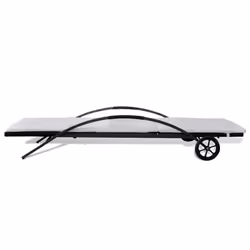 VidaXL 42495 sedia da esterno Salone Seduta imbottita Rattan sintetico, Acciaio Crema, Bianco - Vista aggiuntiva 4