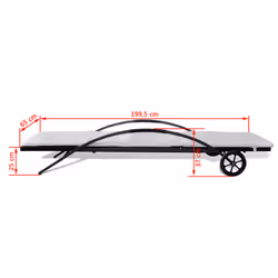 VidaXL 42495 sedia da esterno Salone Seduta imbottita Rattan sintetico, Acciaio Crema, Bianco - Vista aggiuntiva 6
