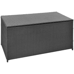 Vidaxl - Baule da Giardino Nero 120x50x60 cm in Polyrattan