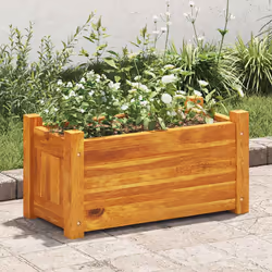 vidaXL Letto Rialzato da Giardino in Legno di Acacia 50x25x25 cm - Vista aggiuntiva 3