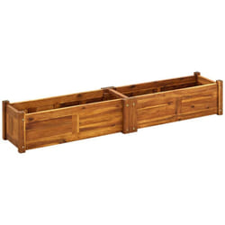 Vidaxl - Letto Rialzato da Giardino in Legno di Acacia 150x30x25 cm