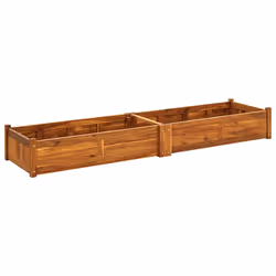 vidaXL Letto Rialzato da Giardino in Legno di Acacia 200x50x25 cm - Vista aggiuntiva 2