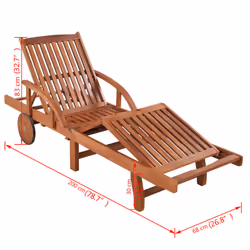 VidaXL 42592 sedia da esterno Salone Seduta imbottita Legno di acacia - Vista aggiuntiva 7